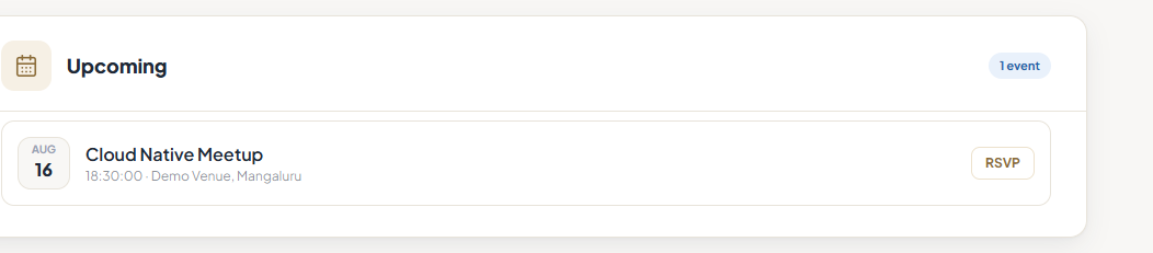 An event before and after saying you are going.